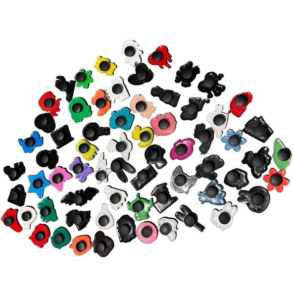 NEW 10 Random Mystery Silicone Croc Shoe or Bag Charms - Picture 1 of 1